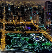 Maggie Daley Park in Chicago Aerial Photo #2 Photograph by David Oppenheimer