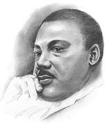 MLK #1 Drawing by Greg Joens