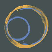 Orange and Blue 2 #1 Painting by Julie Niemela