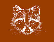 Raccoon #4 Painting by Masha Batkova
