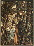 RING CYCLE The Valkyrie #1 Painting by Arthur Rackham