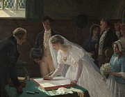 Signing the Register #1 Painting by MotionAge Designs