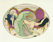 The Crinoline Drawing by Gerda Marie Frederike Wegener