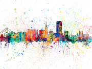 San Francisco City Skyline #10 Digital Art by Michael Tompsett