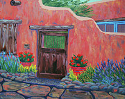 104 Canyon Rd, Santa Fe Painting by Cheryl Fecht