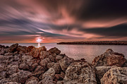 Sunst over the Ocean #15 Photograph by Peter Lakomy