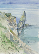18082 - Point du Hoc - Normandy Painting by Paul Brent