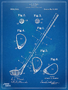 1910 Golf Club Patent Artwork Digital Art by Nikki Marie Smith