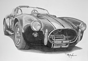 1968 Shelby Cobra Drawing by Dan Menta