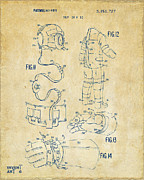 1973 Space Suit Elements Patent Artwork - Vintage Digital Art by Nikki Marie Smith