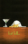 Bar Bill... #3 Painting by Will Bullas