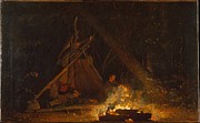 Camp Fire #2 Painting by MotionAge Designs