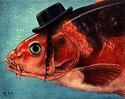 Oy Koi #2 Painting by Will Bullas