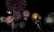 2013 Fireworks Over Alton Photograph by Andrea Silies