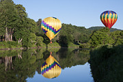 Hot air balloons in Quechee Vermont Photograph by Jeff Folger