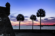 Sunrise over Matanzas Inlet and Castillo de San Marcos, St. Augustine, Florida #3 Photograph by Dawna Moore Photography
