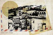 stylish retro postcard of Porto  #3 Digital Art by Ariadna De Raadt