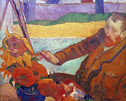 Vincent Van Gogh, 1853-1890 Painting by Paul Gauguin - GRANGER Historical Picture Archive