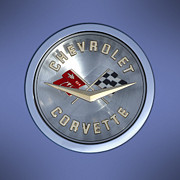 60 Chevy Corvette Emblem  Photograph by Mike McGlothlen