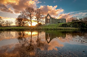 Golden hour by the River Wharfe #7 Photograph by Mariusz Talarek