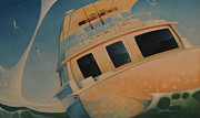 A Day of Fishing at Sea Painting by T S Carson