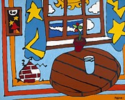 A Glass of Water Painting by Rojax Art
