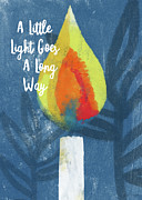 A Little Light- Art by Linda Woods Mixed Media by Linda Woods