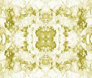 Abstract 20 Green Mixed Media by Lucie Dumas