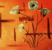 Abstract Poppies Series E42016 Painting by Mas Art Studio