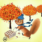 Acorn Industrialist Painting by Little Bunny Sunshine