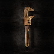 Adjustable Wrench Backside on Black Photograph by YoPedro