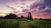 After sundown at Wicken Photograph by James Billings