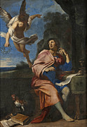 Allegory over Poetry Painting by Attributed to Giovanni Francesco Romanelli