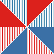 Americana Pinwheel Digital Art by Linda Woods