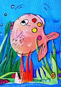 Angelina The Fish  Painting by Mary Cahalan Lee - aka PIXI
