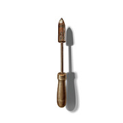Antique Soldering Iron Floating on White Photograph by YoPedro