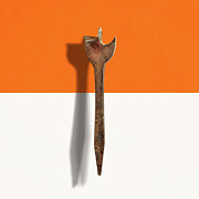 Antique Wood Boring Bit on Split Paper Photograph by YoPedro