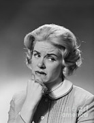 Anxious Woman, C.1950s Photograph by H. Armstrong Roberts/ClassicStock