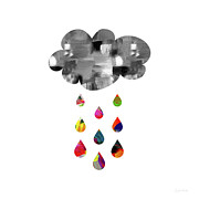 April Showers- Art by Linda Woods Mixed Media by Linda Woods