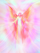 Archangel Metatron Reaching Out in Compassion Painting by Glenyss Bourne