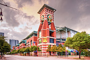 Architectural Photograph of Minute Maid Park Home of the Astros - Downtown Houston Texas Photograph by Silvio Ligutti