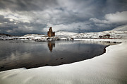 Ardvreck Castle in Winter Photograph by Grant Glendinning