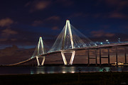 Arthur Ravenel At Night Photograph by Jennifer White