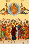 Ascension of Jesus Christ Painting by Munir Alawi