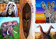 Auras of Africa Painting by Donna Proctor