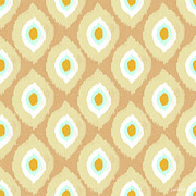 Autumn Ikat- Art by Linda Woods Digital Art by Linda Woods