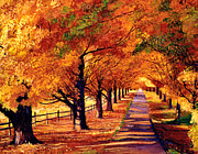 Autumn in Vermont Painting by David Lloyd Glover
