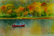Autumn Painting by Karen Fleschler