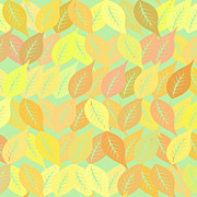 Autumn leaves pattern Digital Art by Gaspar Avila
