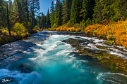 Autumn on the Metolious Photograph by Russell Wells